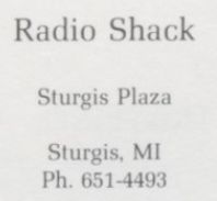 Radio Shack - Sturgis Store (newer photo)